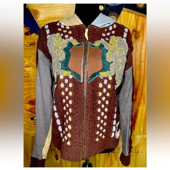 Vintage MICHIKO KOSHINO Hooded Bomber Size Md. - Picture 1 of 9